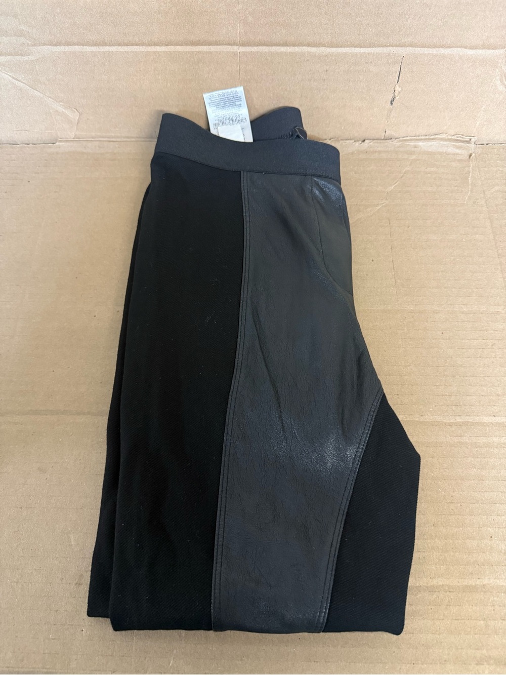 BCBGMaxAzria Black Faux Leather Leggings